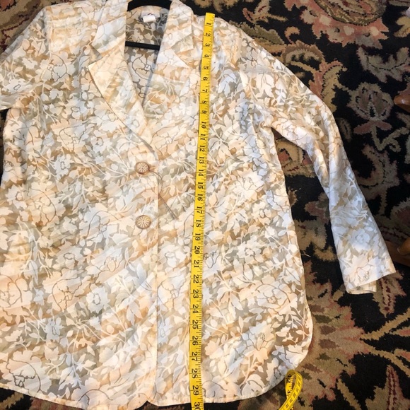 I.C. Collection vintage burnout blazer - Picture 10 of 10